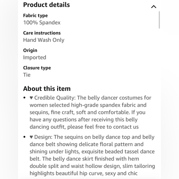 Belly Dancing Nude Dress - Picture 9 of 9